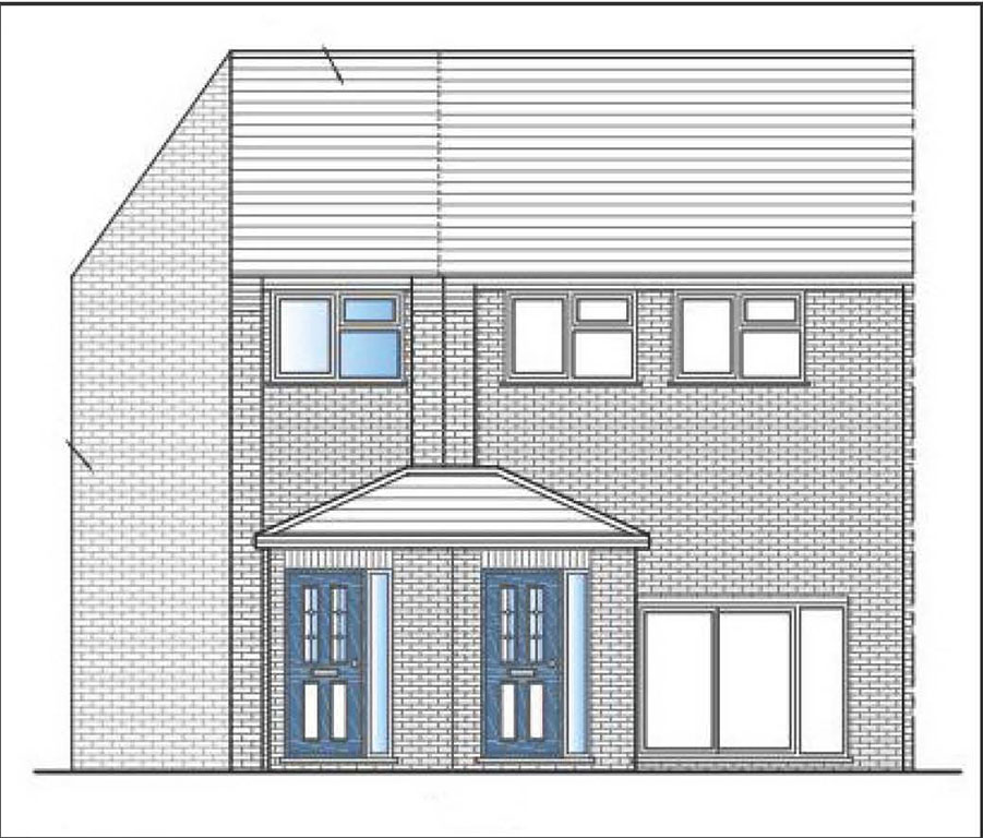 Lot: 99 - LAND WITH PLANNING CONSENT FOR END-TERRACE HOUSE -